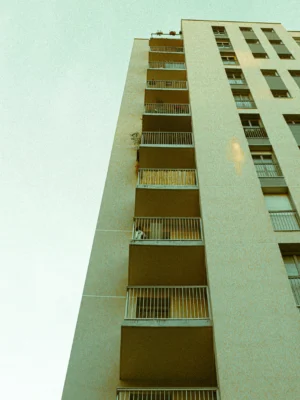 Paris, immeuble (bleu)