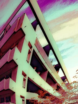 Paris, immeuble (mauve)